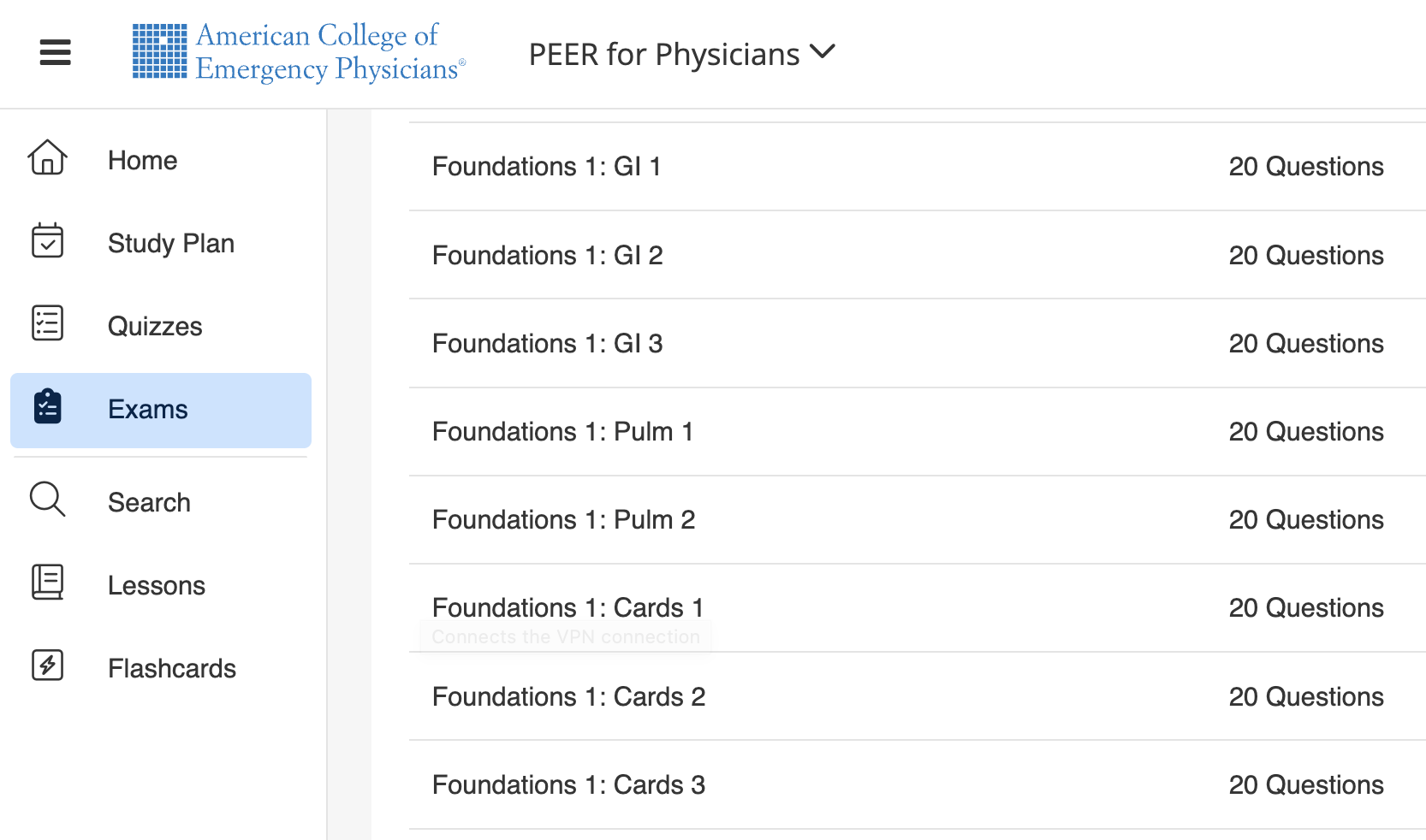 PEER for Physicians FoEM Exams PEERforPhysicians_FoEM_Exams.png